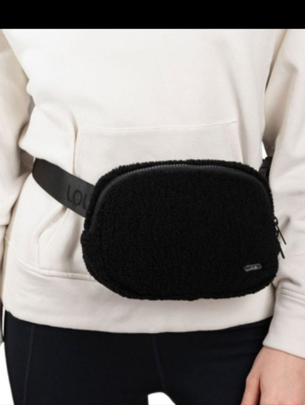 Black Sherpa Belt Bag -- By Lole